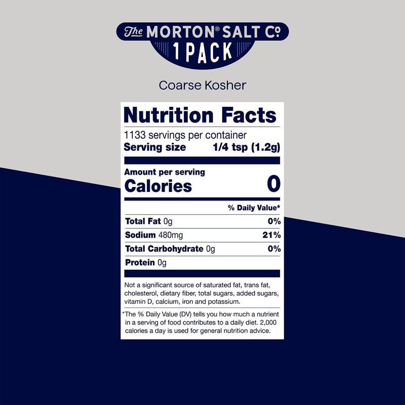 Morton, Salt Kosher, 48 Ounce