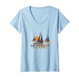 Womens University Florida Sailing Souvenir University V-Neck T-Shirt