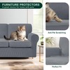 CHUN YI 5 Piece Loveseat Covers, Stretch Couch Covers for