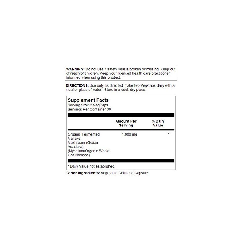 SOLARAY Maitake Mushroom | 60 VegCaps