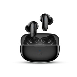 STF Audífonos inalámbricos TWS Icon | Batería De hasta 40 Horas | ENC Cancelación De Ruido Ambiental | Micrófono Incorporado (Negro)