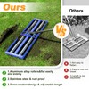 Lawn Leveling Rake with Aluminum Roller & Stainless Steel 30"x10"