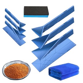 Polygons Flat 3in1 Measuring Spoons, Polygons Foldable Magnetic Measuring Spoon, Flat Kitchen Gadget Utensils Scoop Cook Baking Liquid Ingredients - 2 Spoons with 6 Different Sizes