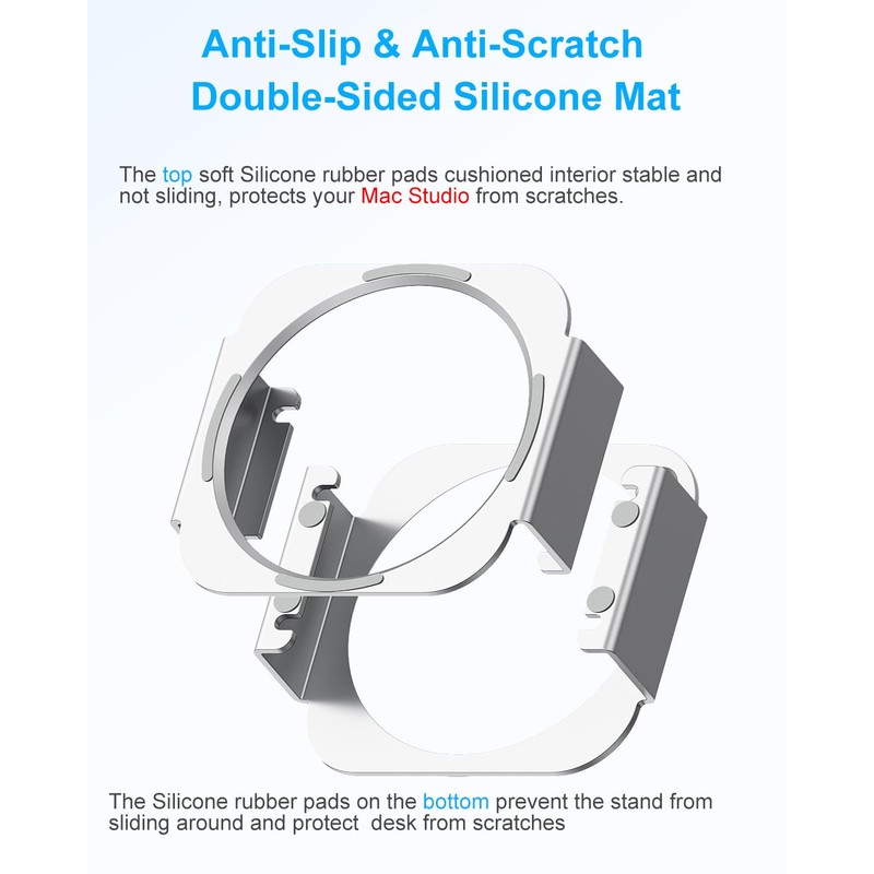 SNANSHI Mac Studio Stand - Aluminum Desktop Stand Designed for