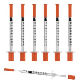 30 Gauge 1/2 inch Needle,1ml Disposable Lab Dispensing Supplies,30Pack