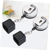 SUPVOX 6pcs Retractable Chalk Holder for Snooker and Billiards Black