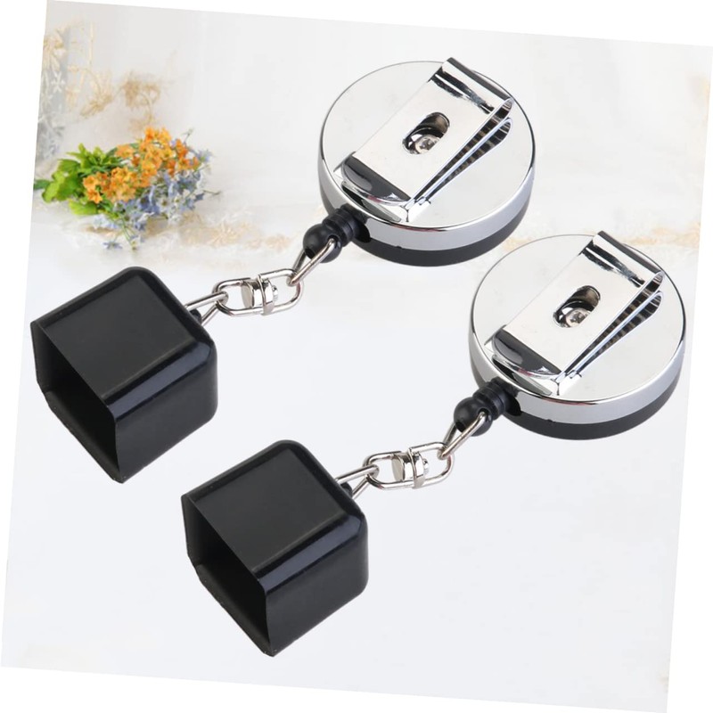 SUPVOX 6pcs Retractable Chalk Holder for Snooker and Billiards Black