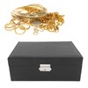 Double Layer Jewelry Box Soft PU Leather Jewelry Storage Organizer