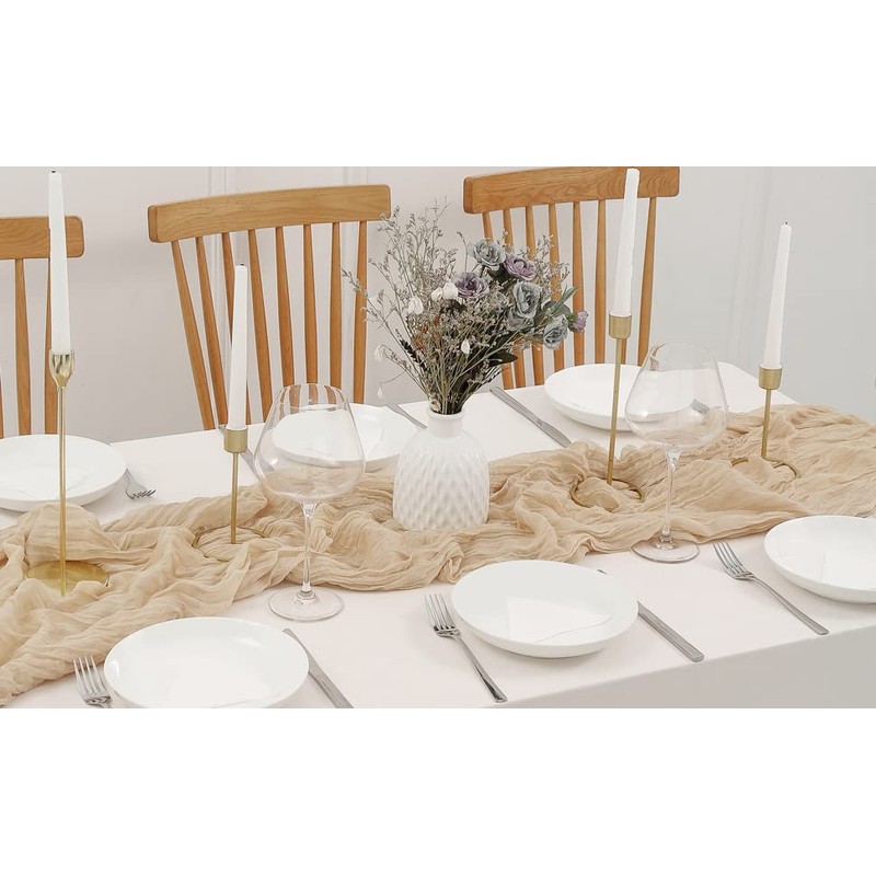 Dloapesy 90*180CM Cheesecloth Gauze Table Runner,Wedding Decor Arch Draping,Gauze Event