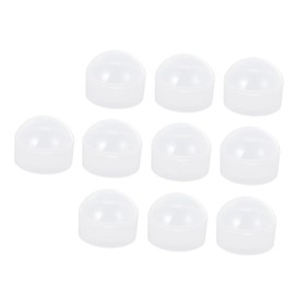 Vaguelly 10pcs Transparent Pacifier Storage Box Portable Pacifier Holder Case for Travel and Easy to Clean for Soothers and