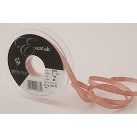 Berisfords Rose Gold Lame Ribbon, Polyester, 7mm
