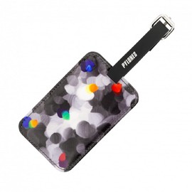 Pylones - Luggage Tag - Travel Black Palette - Coated Fabric - 7 x 11 cm