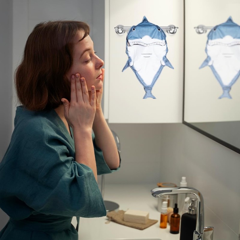 Animal Funny Themed Hanging Hand Towels for Bathroom & Kitchen