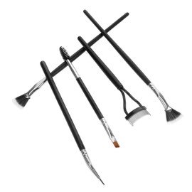 TOVINANNA Fan Mascara Brush Lash Curler Set Scallop Lash Brush Eyelash Separator Makeup Tool Ideal for Eyelash Volume