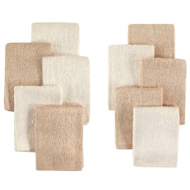 Little Treasure Baby Unisex Rayon from Bamboo Luxurious Washcloths, Cream Tan