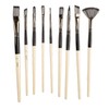 9pcs Gouache Watercolour Brushes Nylon Wool Rustproof Strong Water Absorption