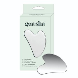 Stainless Steel Gua Sha Facial Tool, Gua Sha Massage Tool for Face and Body, Lymphatic Drainage, Facial Tension, Durable Stainless Steel Gua Sha Tool with Box - Colour: Light Green, Specification: one-size