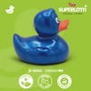SUPERLOTTI Squeaky duck Renate blue metallic, an original bath duck,