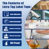 5 Packs Replacement for Dymo LetraTag Label Maker Tape Refills
