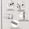 ZKSM 2 Set Shower Screen Handle Bathroom Door Handle Knob