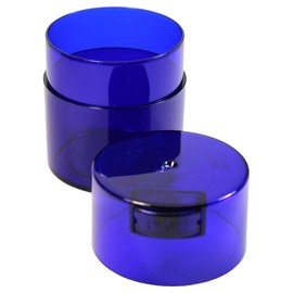 Tightvac - Premium Airtight Herb Storage Container - Holds ½ oz to 3 ounces - Keep Your Herbs and Dry Goods Fresh and Flavorful. Blue Tint