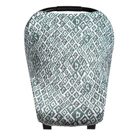 Copper Pearl Multi-Use Cover: Car Seat Covers, Nursing Cover, and Stroller Cover for Sun - Stretchy Fabric, All-Season Use, Stylish Designs, Easy Access for Moms - Topaz