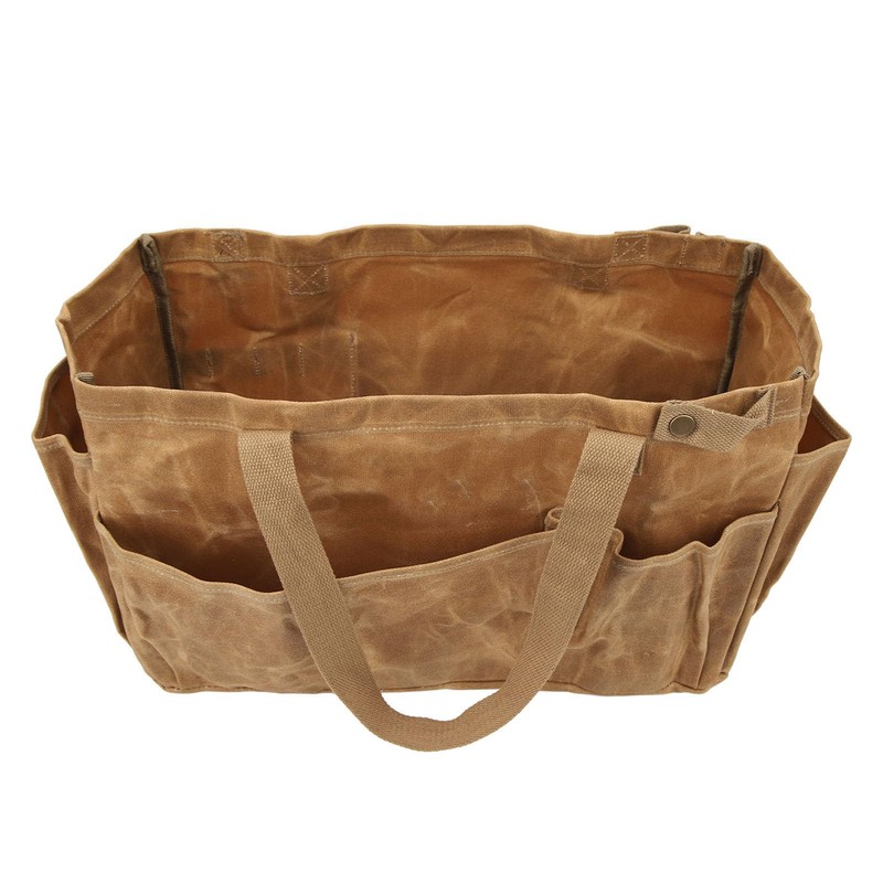 Fockety Garden Tool Bag, Canvas Tool Bag Large Waterproof Garden