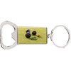 Lawn Bowling Bowls Sport Rectangle Bottle Opener Metal Keyring and