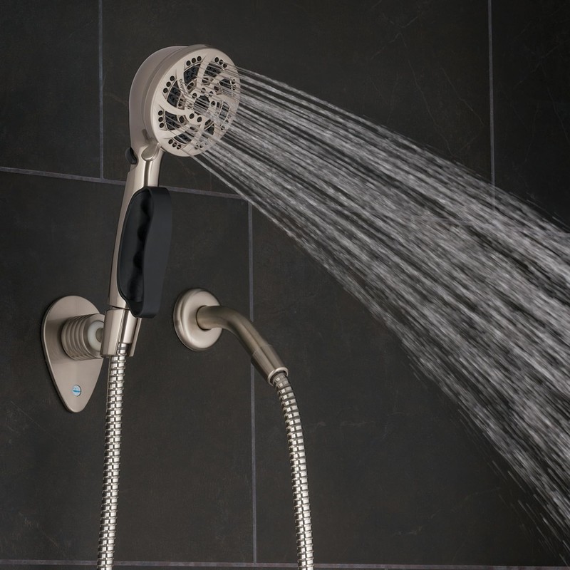 Oxygenics CareSpa Brushed Nickel Handheld Shower Head 1.8-GPM (6.8-LPM)