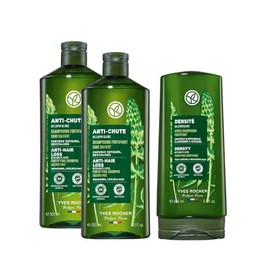 YVES ROCHER - Kit Anticaída para Cabello Débil: Shampoo 300 ml + Acondicionador 200 ml, Fórmula Vegana, Fortalece y Reduce la Caída