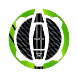 Resin Bike Motorcycle 3D Stickers Compatible with Kawasaki Z900 2023-2024. Tank Cap Protection from Impact and Scratches. 3D Resin Sticker - Gadget Moto