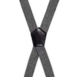 Dockers Men's Textured Solid Suspender, Gray, One Size