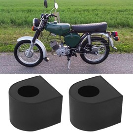 eMagTech Rubber Fuel Tank Bearing Seal Hole Diameter 11 mm Height 18 mm Length 24 mm Compatible with Simson Motorcycle Fuel Tank S51 Black Pack of 4