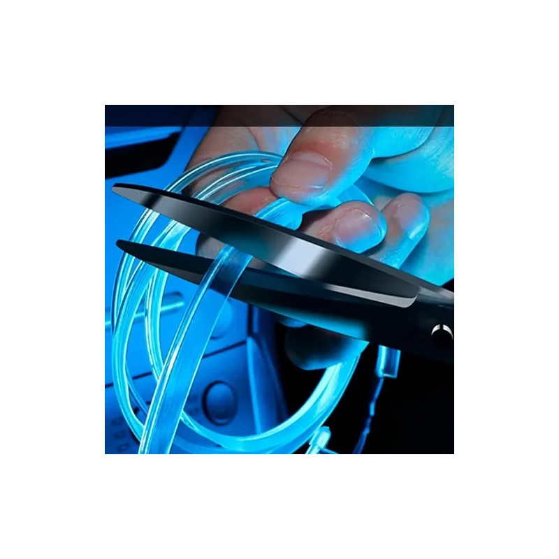 Tira Led Automotriz Color Azul 5 Metros Ambientacion