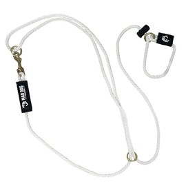 Mad Dog Products 1/4" x 10' White Hands Free Slip Lead Dog Leash - Made in USA