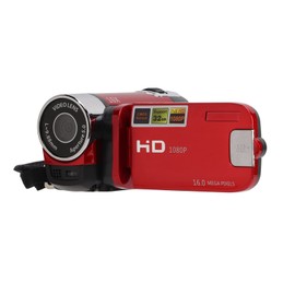 4K 48MP Digital Video Camera Camcorder, 16X Digital Zoom Camera Video Recorder 2.7 Inch 270° Rotating Screen Video Camera for Beginners and (Red)
