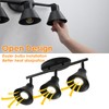 Black 4 Light Plug in Ceiling Light Fixture,Modern Plug in