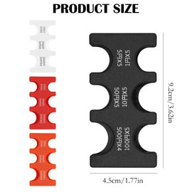 CYUXING 4Pcs Japanese Yen Coin Coin Box Four Colors, Each with Six Slots in Multiple Sizes Convenient Storage Supplies, Coins Are Not Easy to Fall off Suitable for Travel