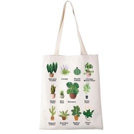 Plant Tote Bag Plant Plant Lover Gift Plant Mom Gift Gardener Gift For Lady Plant Merchandise Gift Botanical Handbag (Alocasia Frydek tote bag 1uk)