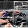 NBTEPEM 27 PCs Black Bling Car Accessories Set for Women,