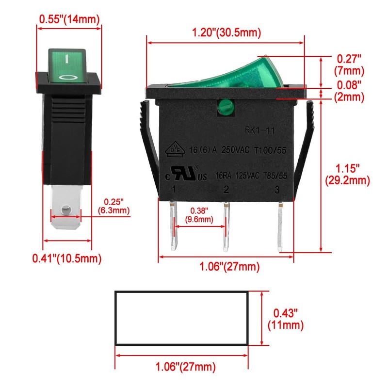 CABLEPELADO Universal Switch 1 via Orange 16 A