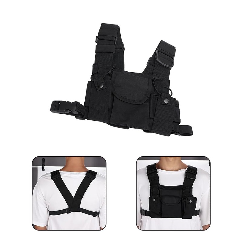 Leopacat Chest Bag, Walkie Talkies Tactical Radio Harness Vest Military