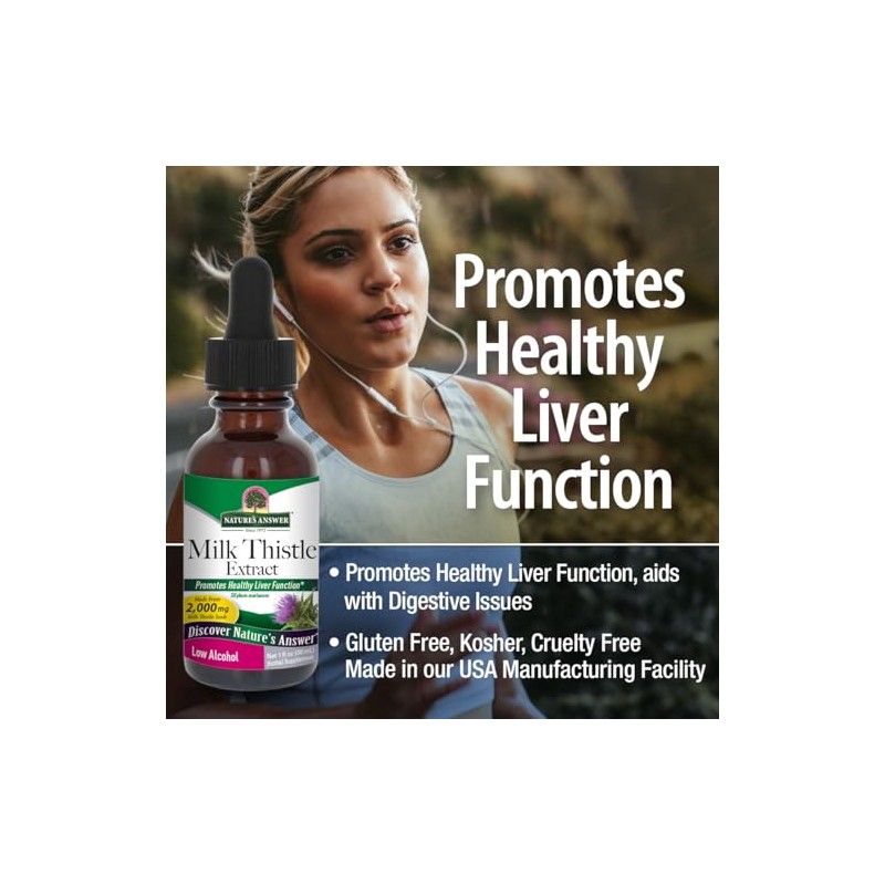 Nature's Answer | Milk Thistle, 2 000 Mg, 1 Oz