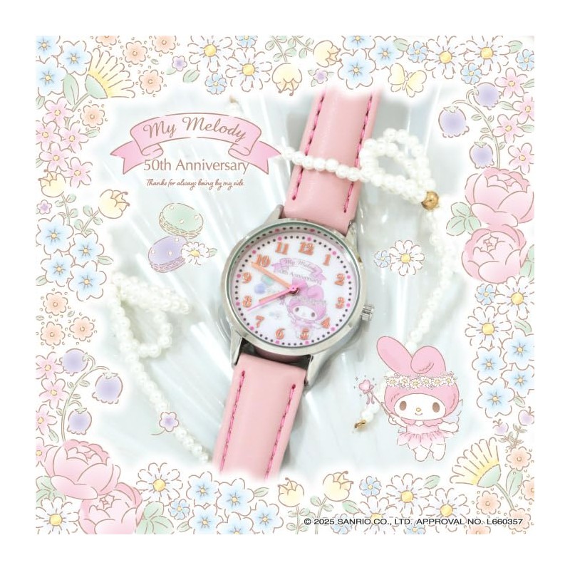 Sanrio Anniversary Watch, light pink