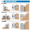 Ravinte 8 Pack Soft Close Hidden Hinges Surface Mount Kitchen