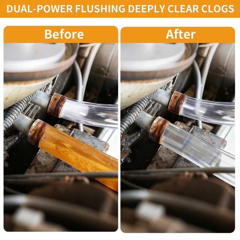 Coolant Flush Gun, heater core flush kit with Lever Action