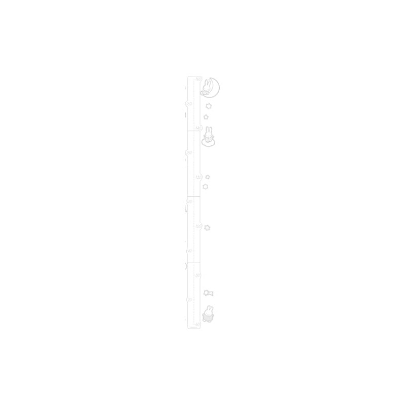 Tees Factory Miffy Height Scale Wall Sticker Probably MF-5542934OS