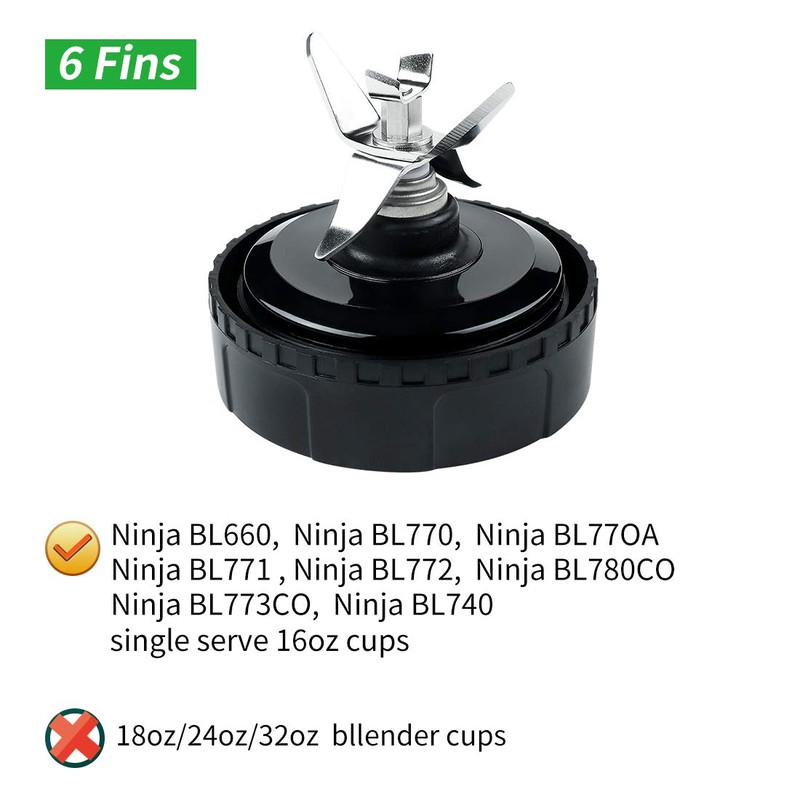 Blender cups Compatible with Ninja BL770 BL780 BL660,2 Pack 16oz