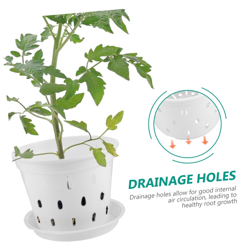 SUPVOX 5sets Orchid Pots Garden Planter with Drainage Holes Use