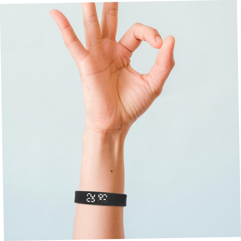 GOOHOCHY Wristband with Pedometer Sleep Black Ultra Thin Design Real